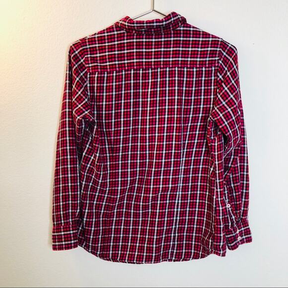 US Polo Assn red checkered gingham plaid shirt - Picture 3 of 5